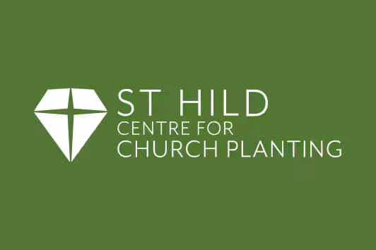 St Hild Centre for Church Planting logo on a leaf green background